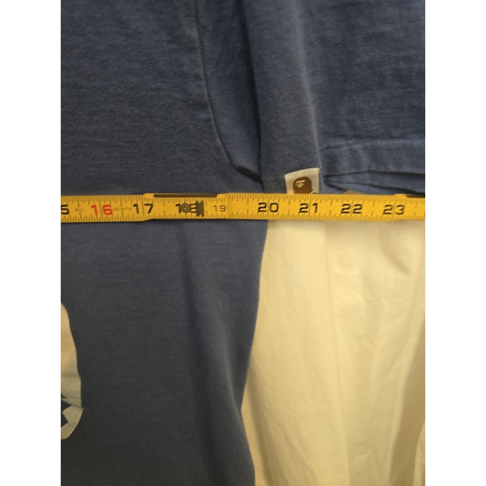 BAPE Ape Shark Mouth Tee Blue Hypebeast Skatewear Y2K L Graphic Japanese Urban - Picture 5 of 10